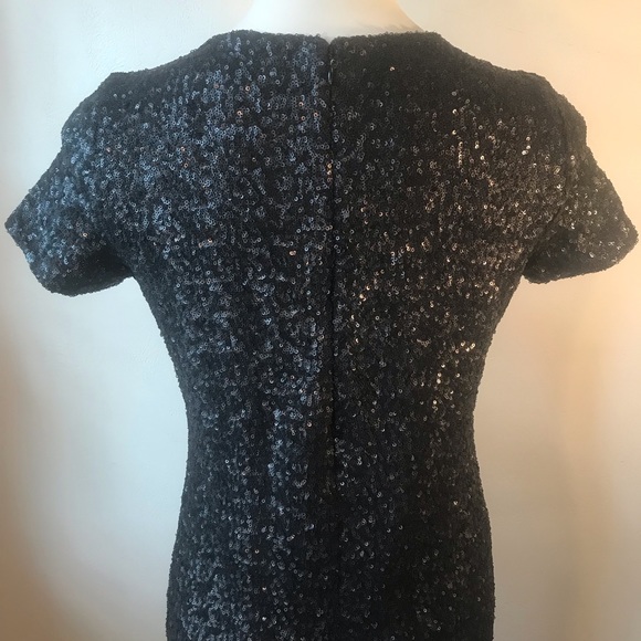 Velvet by Graham and Spencer Brand, Black Sequin Dress, LBD, Formal, Semi-Formal - Picture 10 of 15